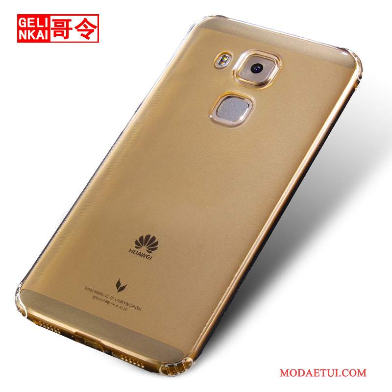 Futerał Huawei G9 Plus Silikonowe Przezroczysty Złoto, Etui Huawei G9 Plus Miękki Anti-fallna Telefon