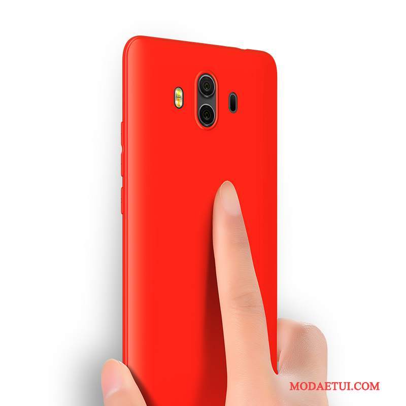 Futerał Huawei Mate 10 Ochraniacz Anti-fall Nubuku, Etui Huawei Mate 10 Torby Czerwony Cienkie