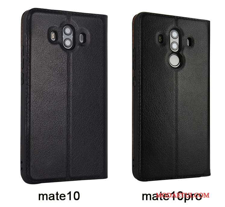 Futerał Huawei Mate 10 Pro Pokrowce Czarny Biznes, Etui Huawei Mate 10 Pro Skóra Na Telefon Anti-fall
