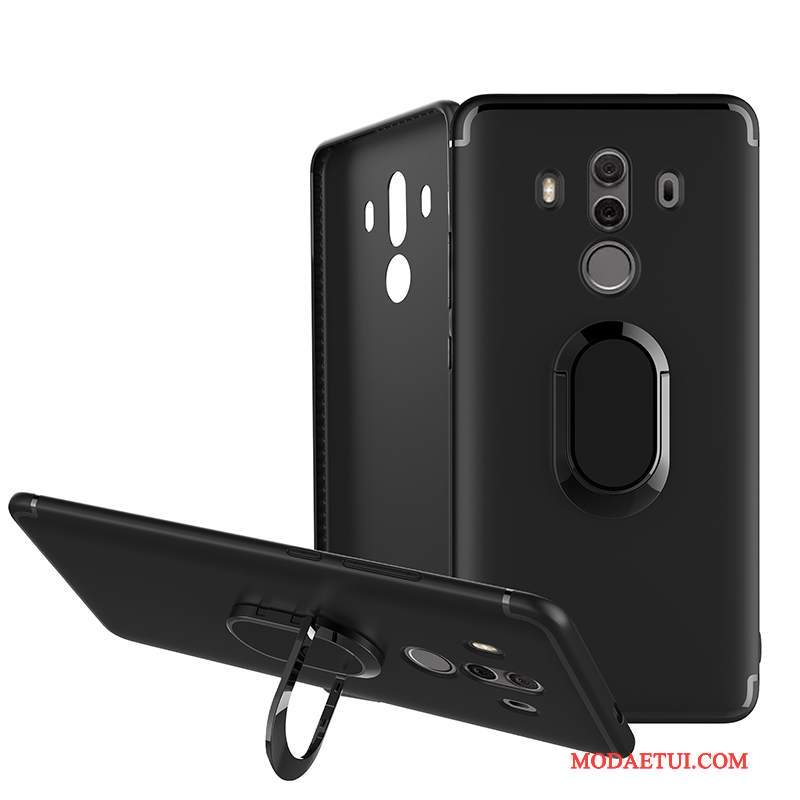 Futerał Huawei Mate 10 Pro Wspornik Magnetyzm Czarny, Etui Huawei Mate 10 Pro Miękki Klamrana Telefon