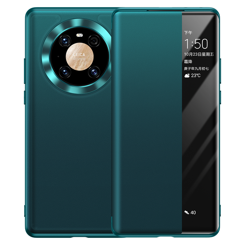 Futerał Huawei Mate 40 Skóra Zielonyna Telefon, Etui Huawei Mate 40 Ochraniacz