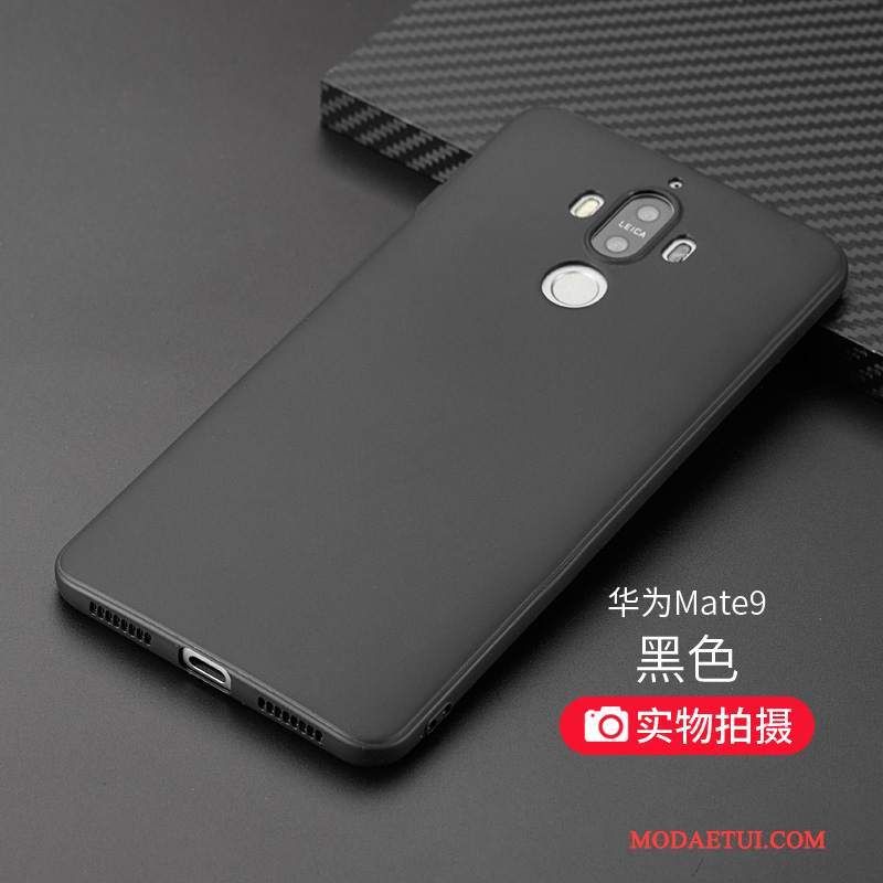 Futerał Huawei Mate 9 Ochraniacz Tendencja Nubuku, Etui Huawei Mate 9 Silikonowe Na Telefon Czarny