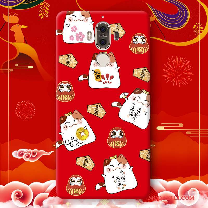 Futerał Huawei Mate 9 Pro Miękki Nowyna Telefon, Etui Huawei Mate 9 Pro Silikonowe Czerwony Bogactwo