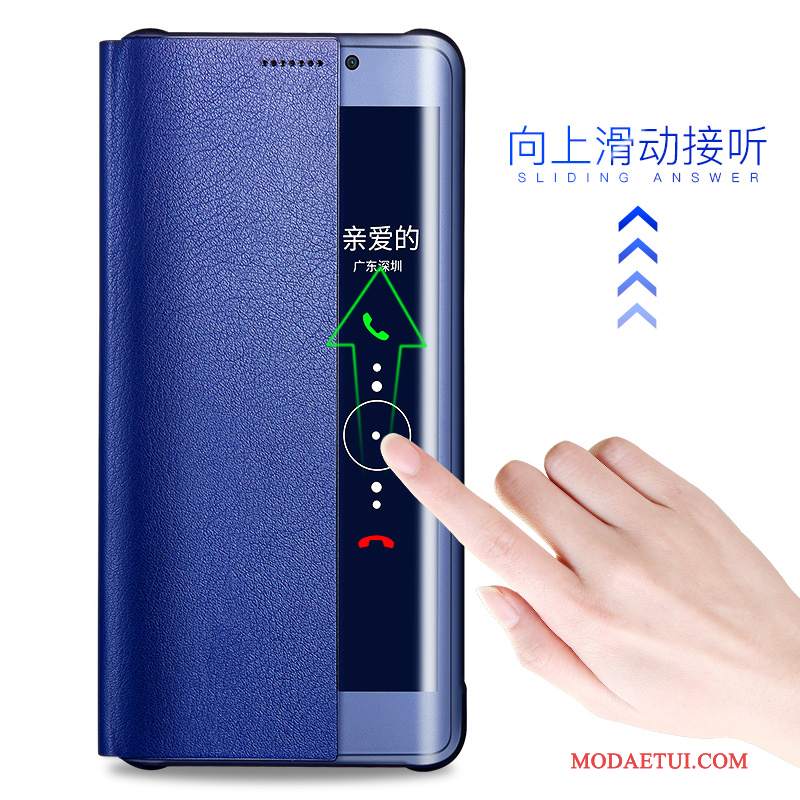 Futerał Huawei Mate 9 Pro Skóra Niebieskina Telefon, Etui Huawei Mate 9 Pro Torby