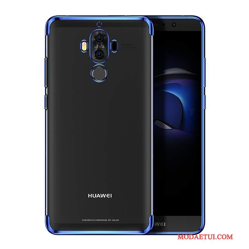 Futerał Huawei Mate 9 Silikonowe Przezroczysty Cienkie, Etui Huawei Mate 9 Na Telefon Niebieski