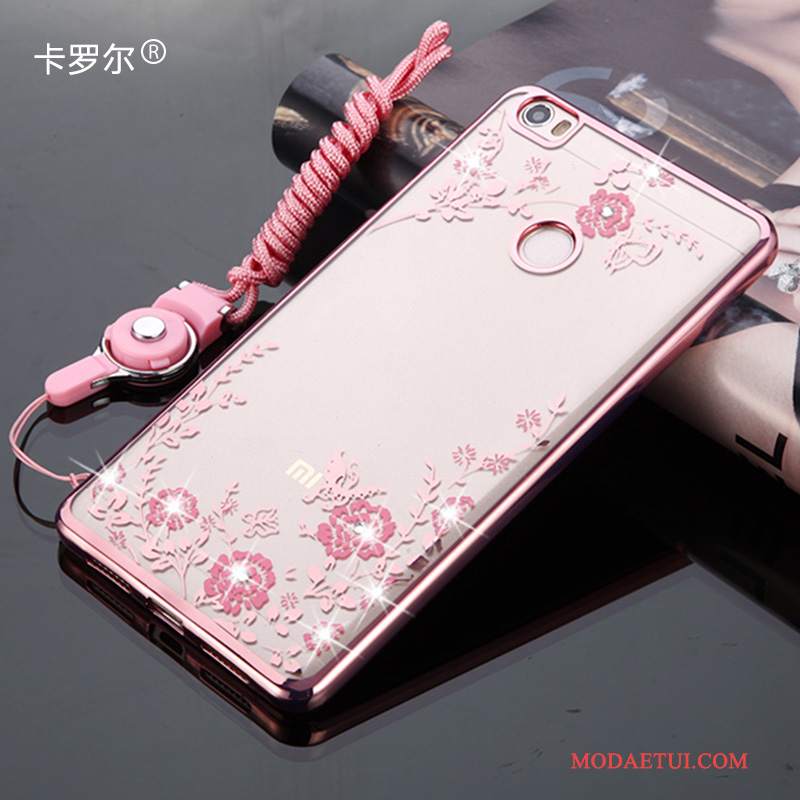 Futerał Huawei Nova Silikonowe Anti-fall Różowe, Etui Huawei Nova Ochraniacz Wiszące Ozdobyna Telefon