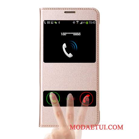 Futerał Huawei Nova Skóra Tendencja Różowe, Etui Huawei Nova Pokrowce Na Telefon