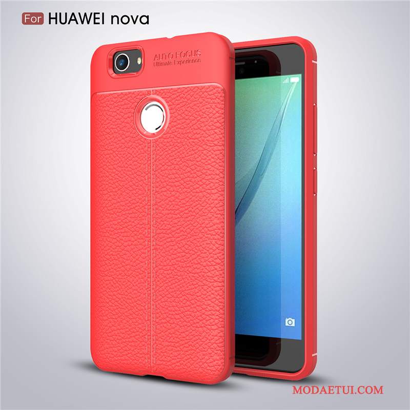 Futerał Huawei Nova Torby Czerwony Tendencja, Etui Huawei Nova Silikonowe Anti-fallna Telefon