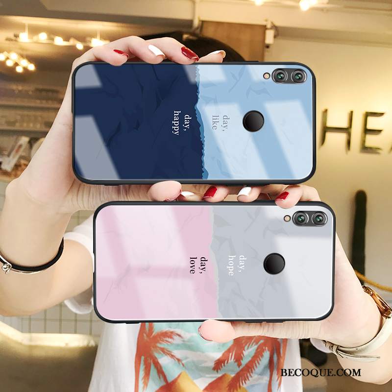 Futerał Huawei P Smart 2019 Kreskówka Niebieski Anti-fall, Etui Huawei P Smart 2019 Kreatywne Na Telefon Czerwony Netto