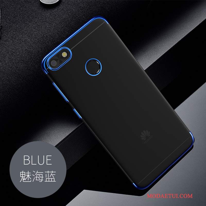 Futerał Huawei P Smart Ochraniacz Na Telefon Przezroczysty, Etui Huawei P Smart Miękki Niebieski