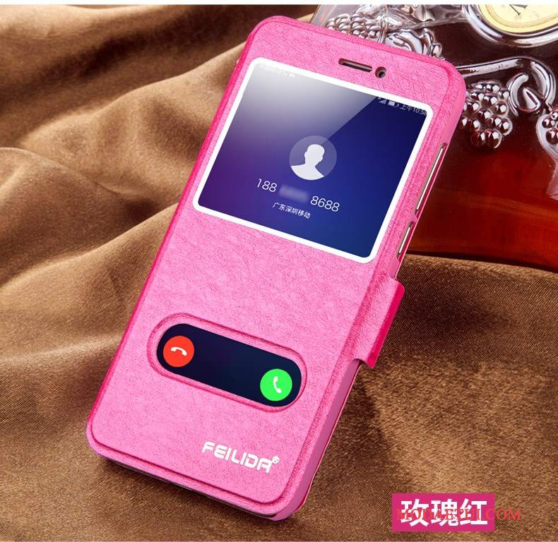 Futerał Huawei P Smart Pokrowce Czerwonyna Telefon, Etui Huawei P Smart Skóra