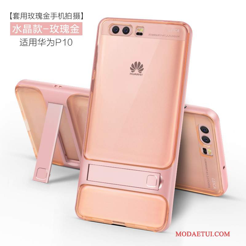 Futerał Huawei P10 Silikonowe Różowe Anti-fall, Etui Huawei P10 Miękki Osobowośćna Telefon