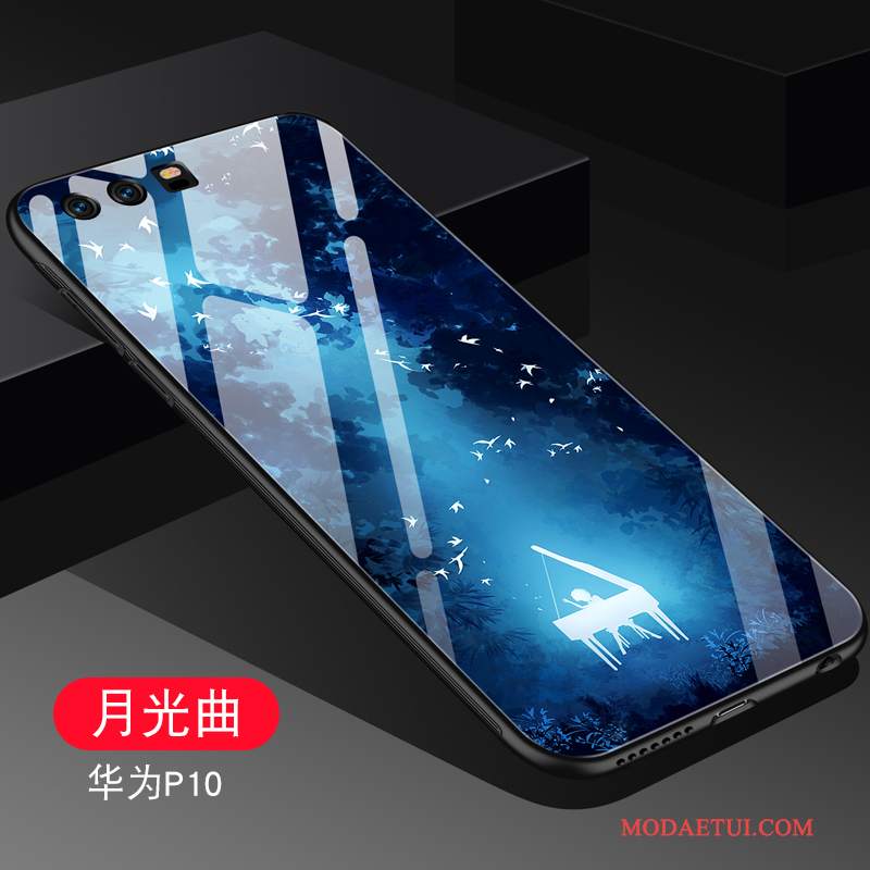 Futerał Huawei P10 Torby Anti-fall Niebieski, Etui Huawei P10 Silikonowe Osobowość Szkło