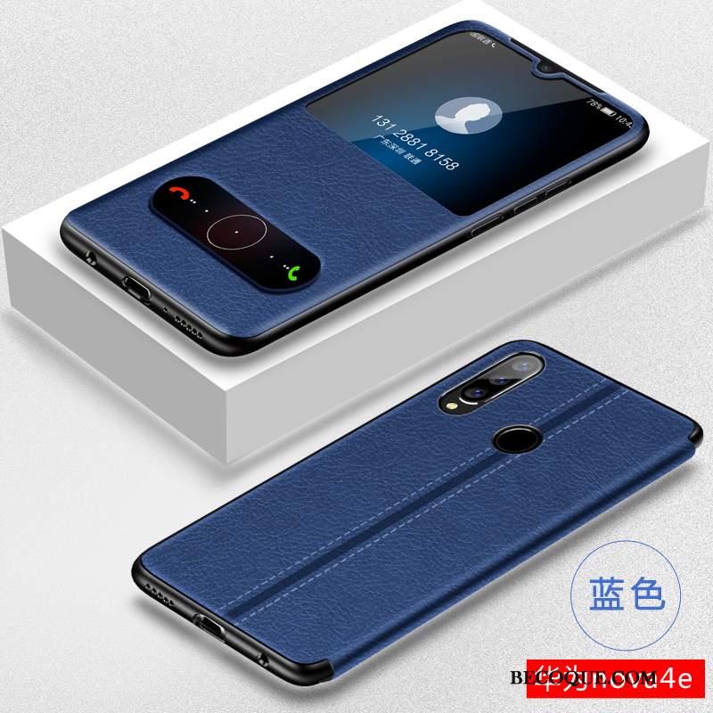Futerał Huawei P30 Lite Kreatywne Na Telefon Tendencja, Etui Huawei P30 Lite Skóra Niebieski Cienkie