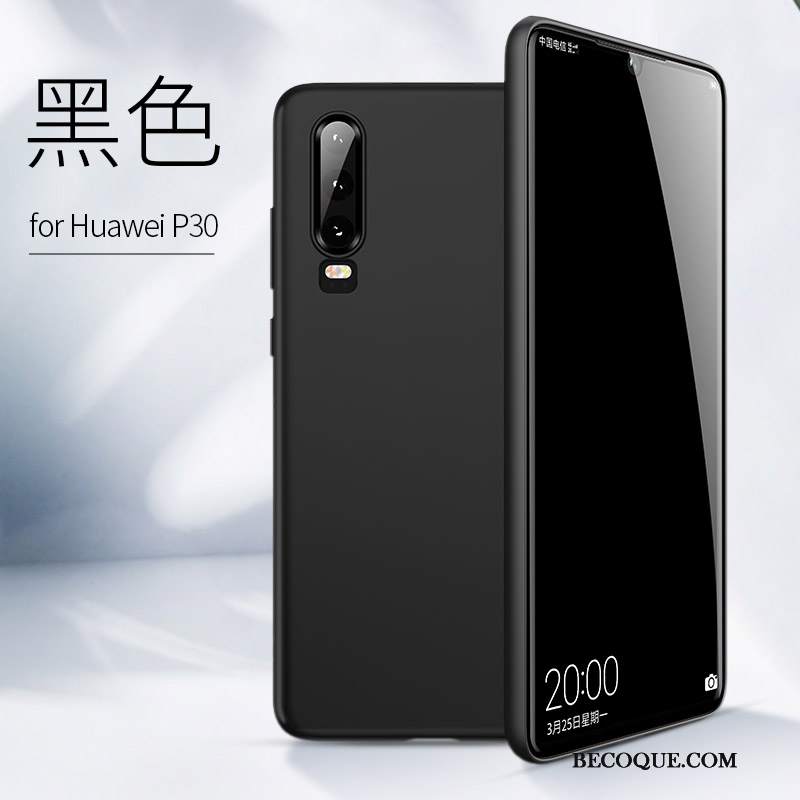 Futerał Huawei P30 Miękki Anti-fall Cienkie, Etui Huawei P30 Torby Czarnyna Telefon