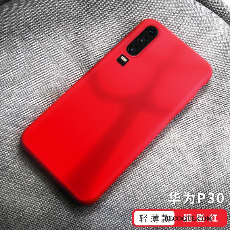 Futerał Huawei P30 Ochraniacz Wysoki Koniec Modna Marka, Etui Huawei P30 Silikonowe Czerwony Proste