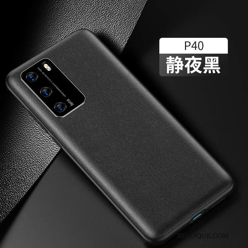Futerał Huawei P40 Silikonowe Osobowość Wysoki Koniec, Etui Huawei P40 Torby Czarnyna Telefon
