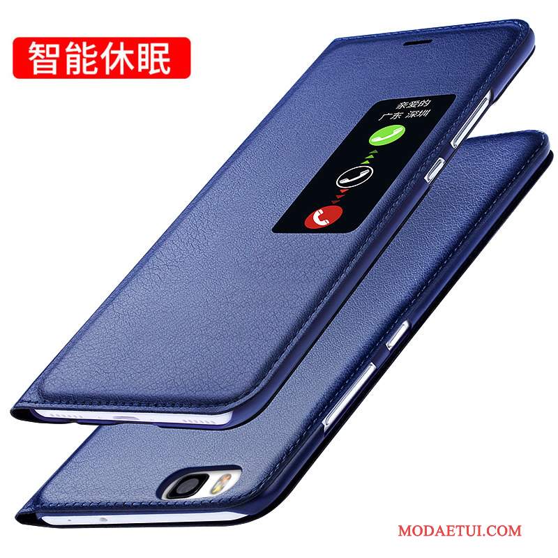 Futerał Huawei P8 Ochraniacz Ciemno Niebieskina Telefon, Etui Huawei P8 Skóra Wysoki Anti-fall