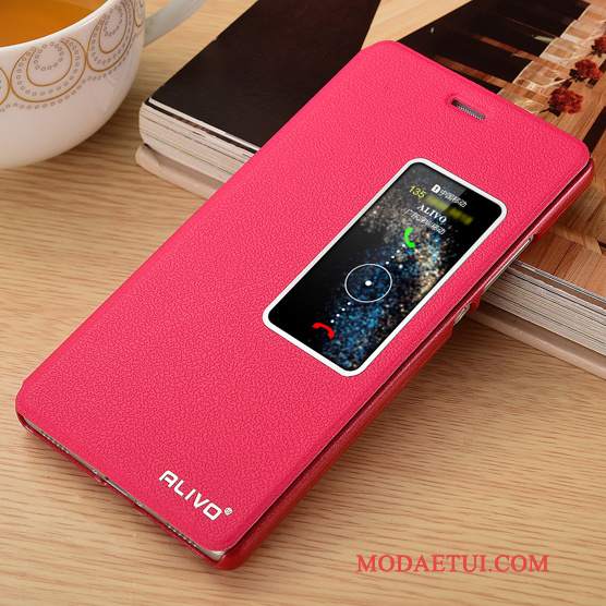 Futerał Huawei P8 Ochraniacz Czerwony Anti-fall, Etui Huawei P8 Skóra Na Telefon