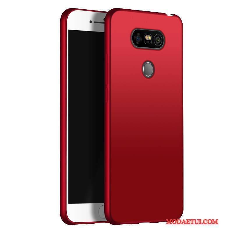 Futerał Lg G5 Miękki Nubuku Czerwony, Etui Lg G5 Silikonowe Na Telefon Proste