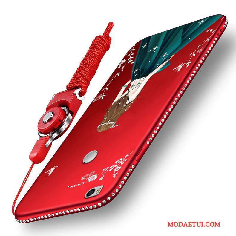 Futerał Mi Max 2 Miękki Anti-fallna Telefon, Etui Mi Max 2 Silikonowe Mały Czerwony