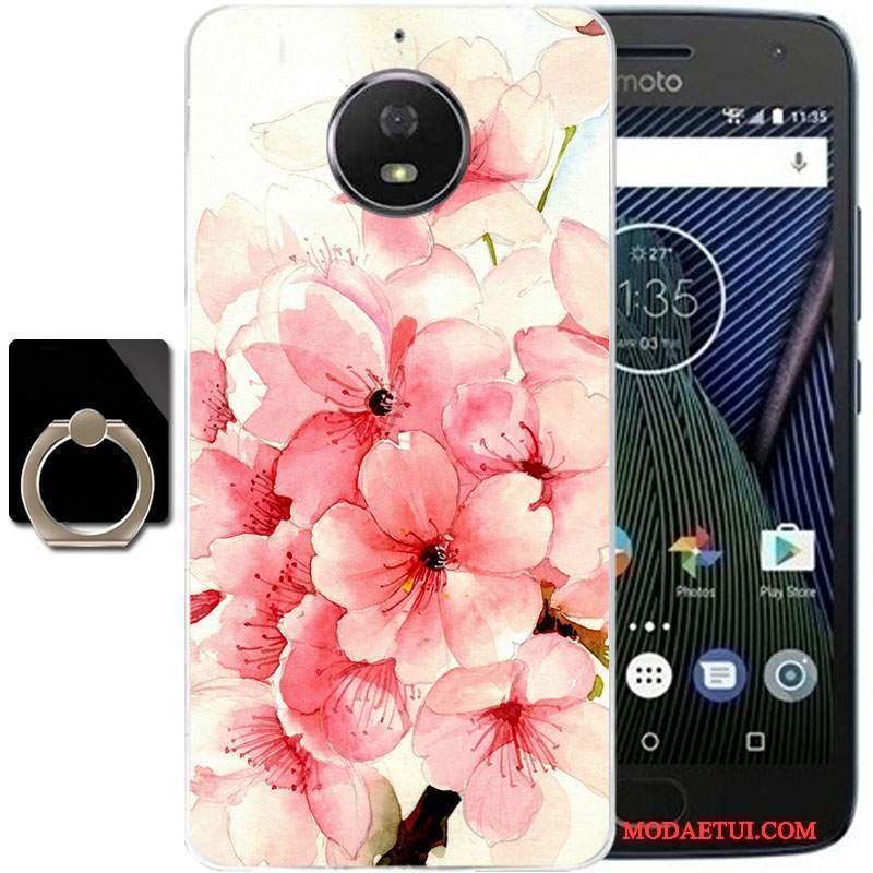 Futerał Moto G5s Plus Miękki Świeży Anti-fall, Etui Moto G5s Plus Torby Różowena Telefon