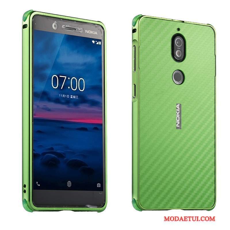 Futerał Nokia 7 Torby Zielony Anti-fall, Etui Nokia 7 Ochraniacz Tylna Pokrywa Tendencja