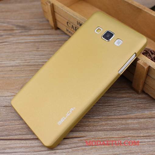 Futerał Samsung Galaxy A3 2015 Kolor Złotona Telefon, Etui Samsung Galaxy A3 2015 Ochraniacz Trudno Nubuku