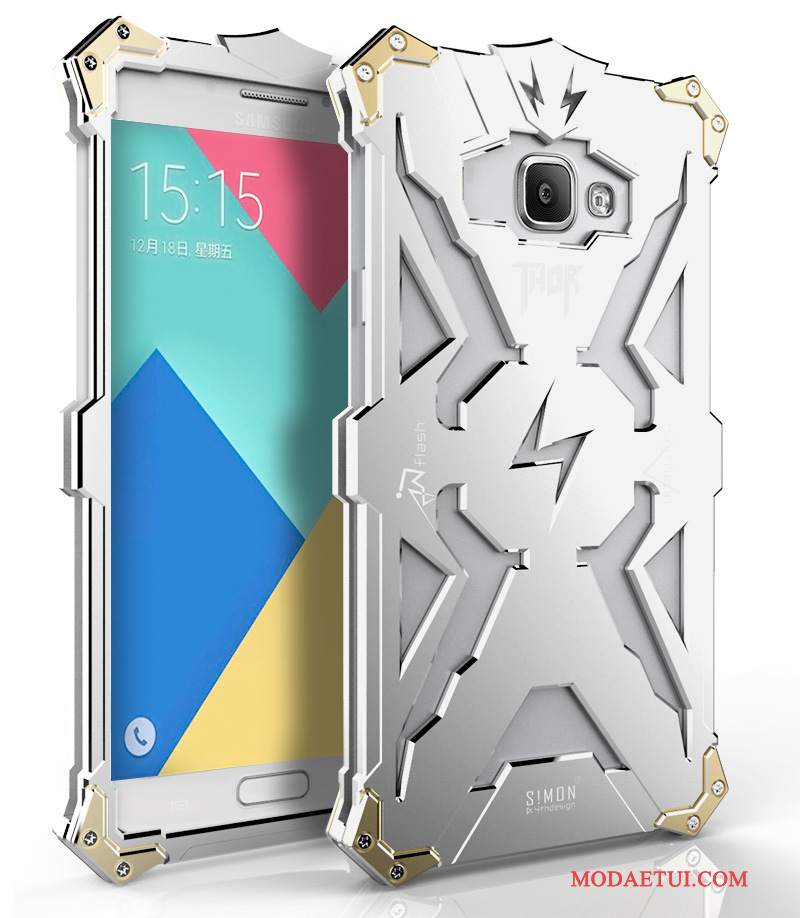 Futerał Samsung Galaxy A7 2015 Metal Anti-fall Trzy Mechanizmy Obronne, Etui Samsung Galaxy A7 2015 Ochraniacz Granicana Telefon