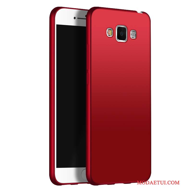 Futerał Samsung Galaxy A7 2015 Silikonowe Czerwonyna Telefon, Etui Samsung Galaxy A7 2015 Miękki Tendencja Nubuku