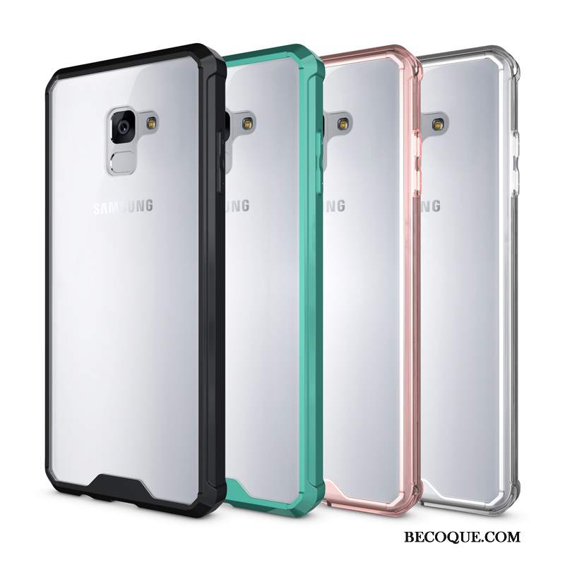 Futerał Samsung Galaxy A8 2018 Miękki Anti-fall Przezroczysty, Etui Samsung Galaxy A8 2018 Ochraniacz Granica Balon