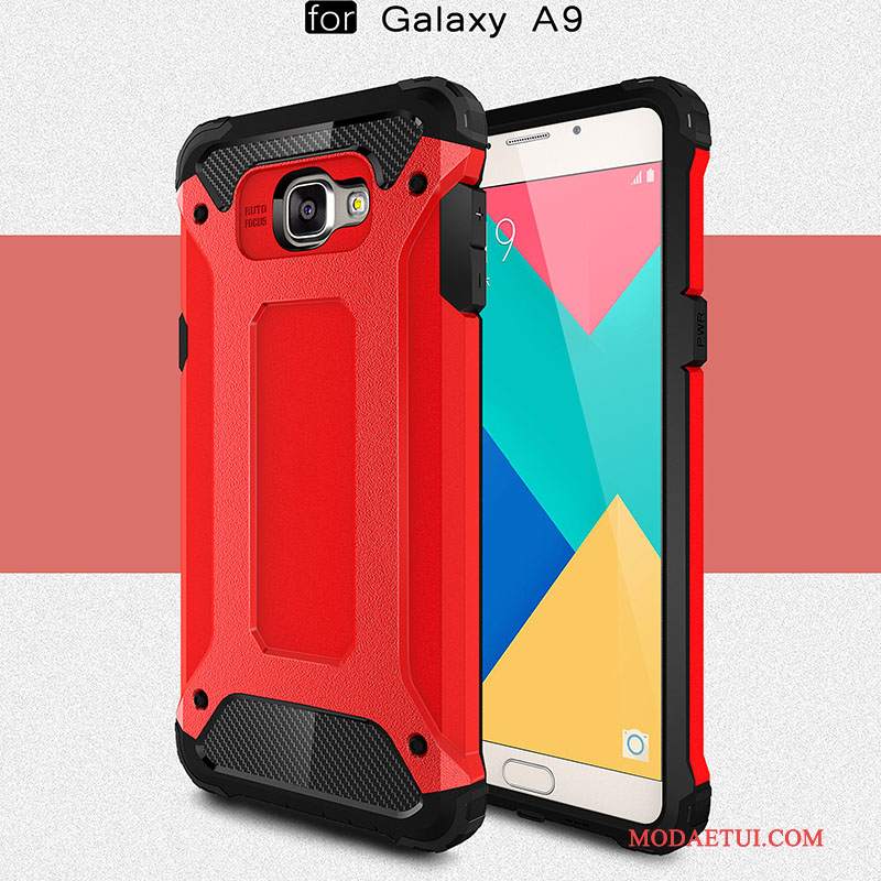Futerał Samsung Galaxy A9 Silikonowe Wysoki Anti-fall, Etui Samsung Galaxy A9 Torby Czerwonyna Telefon