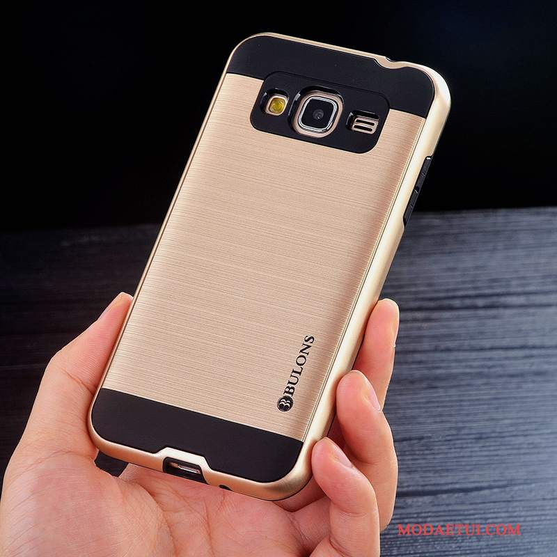 Futerał Samsung Galaxy J3 2016 Silikonowe Osobowośćna Telefon, Etui Samsung Galaxy J3 2016 Torby Płótno Złoto