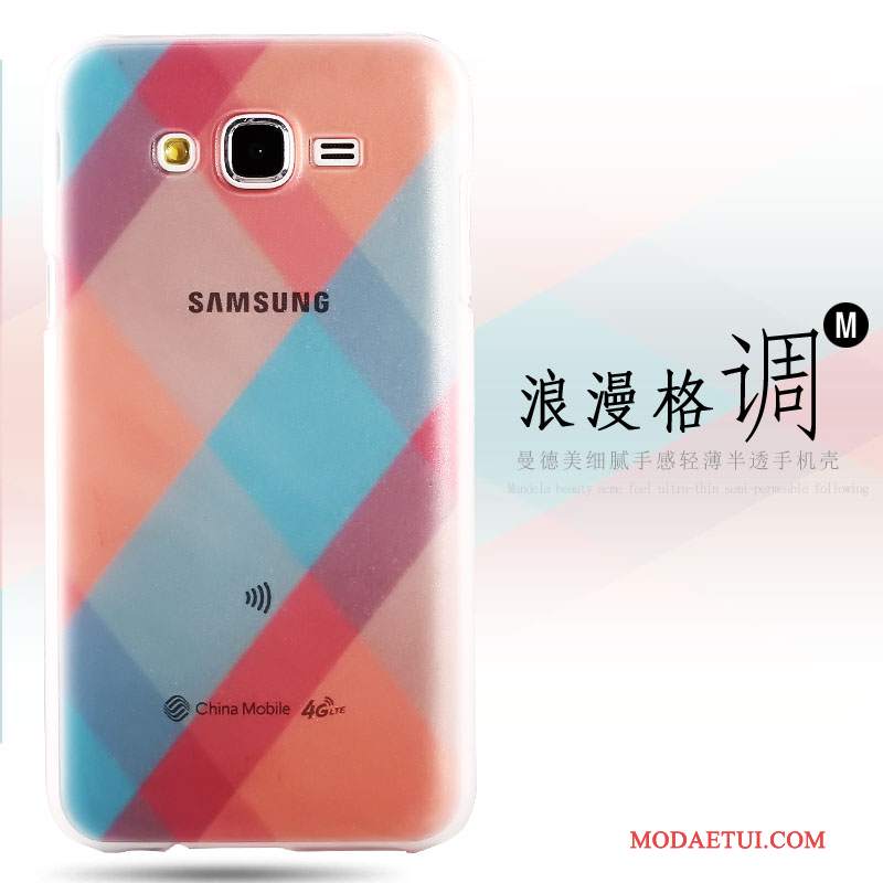 Futerał Samsung Galaxy J7 2015 Kolor Trudno Przezroczysty, Etui Samsung Galaxy J7 2015 Ochraniacz Cienkie Tendencja