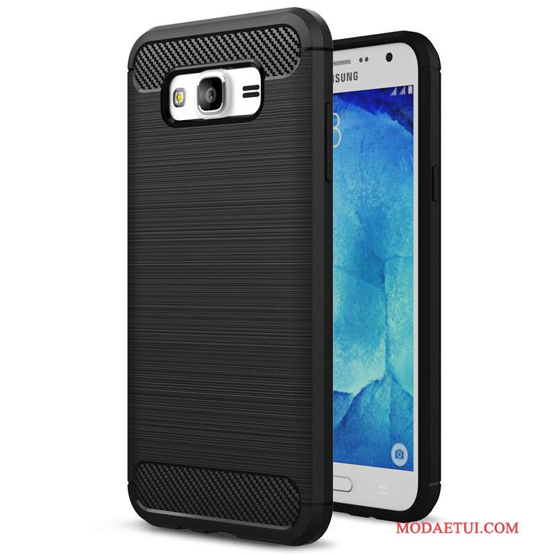 Futerał Samsung Galaxy J7 2015 Miękki Czarnyna Telefon, Etui Samsung Galaxy J7 2015 Torby Anti-fall Nowy