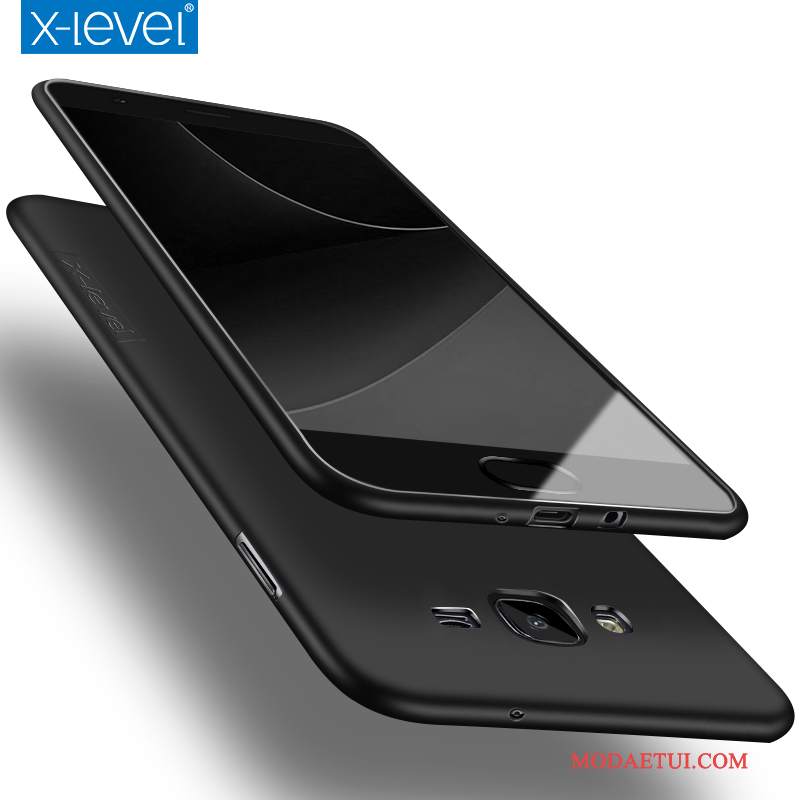Futerał Samsung Galaxy J7 2015 Miękki Na Telefon Czarny, Etui Samsung Galaxy J7 2015 Ochraniacz Tendencja Cienkie