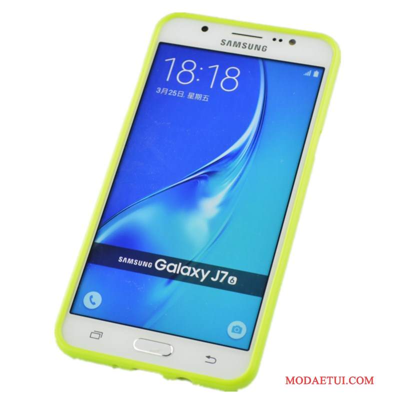 Futerał Samsung Galaxy J7 2016 Torby Zielony Anti-fall, Etui Samsung Galaxy J7 2016 Kreatywne Na Telefon