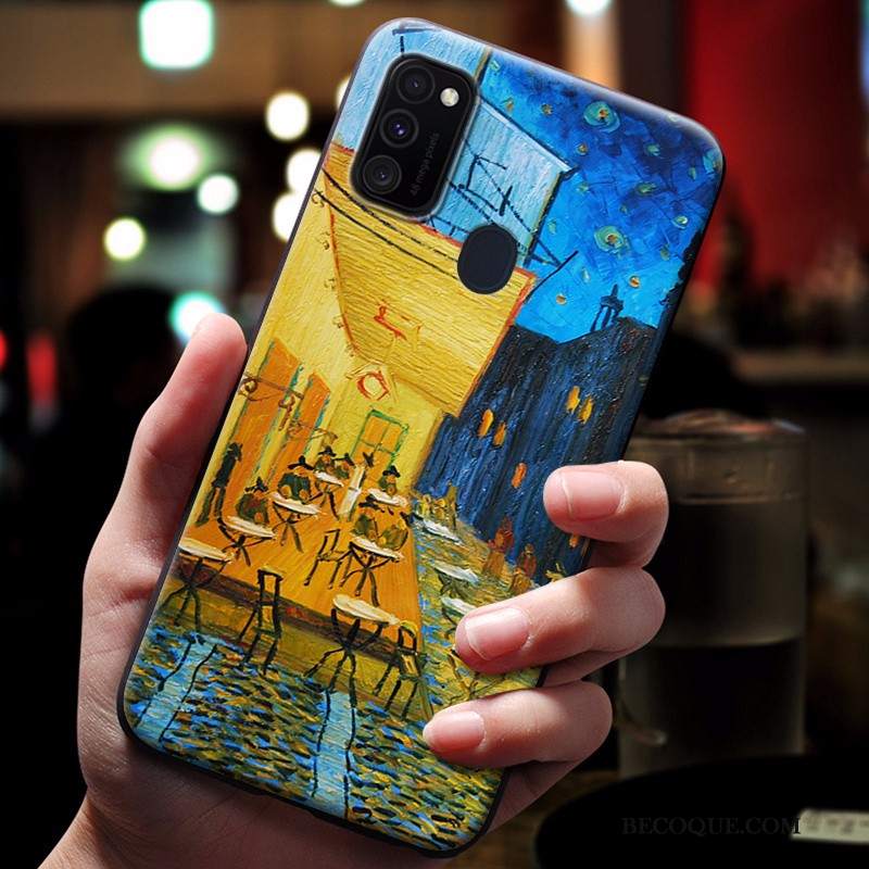 Futerał Samsung Galaxy M30s Silikonowe Na Telefon Anti-fall, Etui Samsung Galaxy M30s Ochraniacz Niebieski