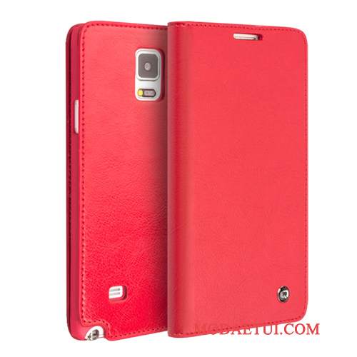 Futerał Samsung Galaxy Note 4 Ochraniacz Czerwony, Etui Samsung Galaxy Note 4 Skóra