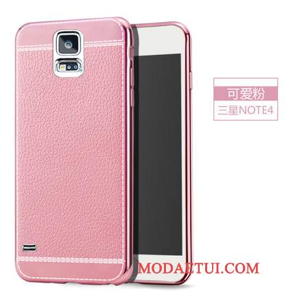Futerał Samsung Galaxy Note 4 Silikonowe Na Telefon Anti-fall, Etui Samsung Galaxy Note 4 Miękki Różowe Cienka