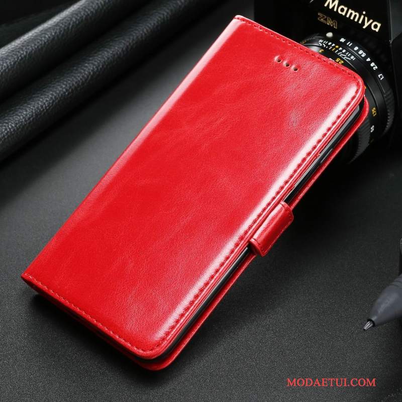 Futerał Samsung Galaxy Note 5 Skóra Anti-fall Karta, Etui Samsung Galaxy Note 5 Torby Czerwony