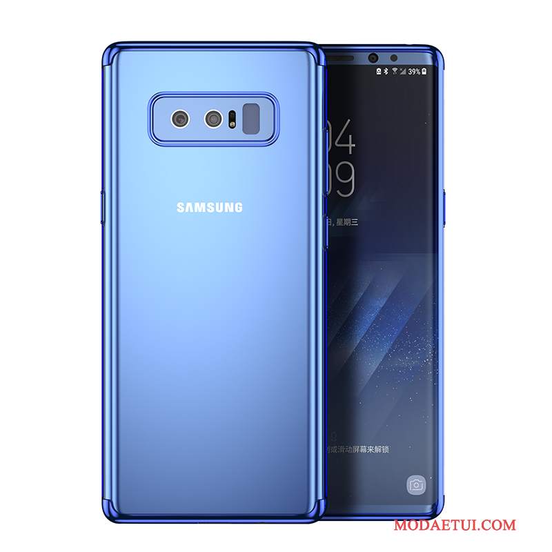 Futerał Samsung Galaxy Note 8 Ochraniacz Mały Niebieski, Etui Samsung Galaxy Note 8 Miękki Na Telefon Rat