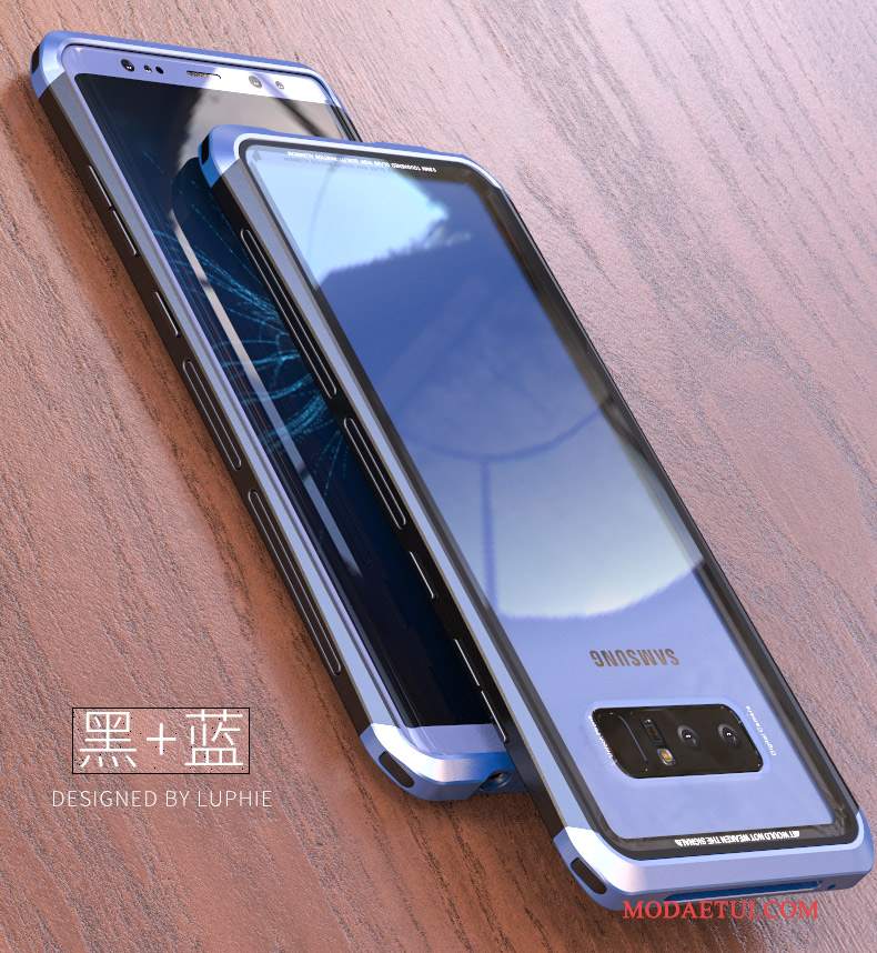 Futerał Samsung Galaxy Note 8 Torby Na Telefon Anti-fall, Etui Samsung Galaxy Note 8 Ochraniacz Granica Stop Metali