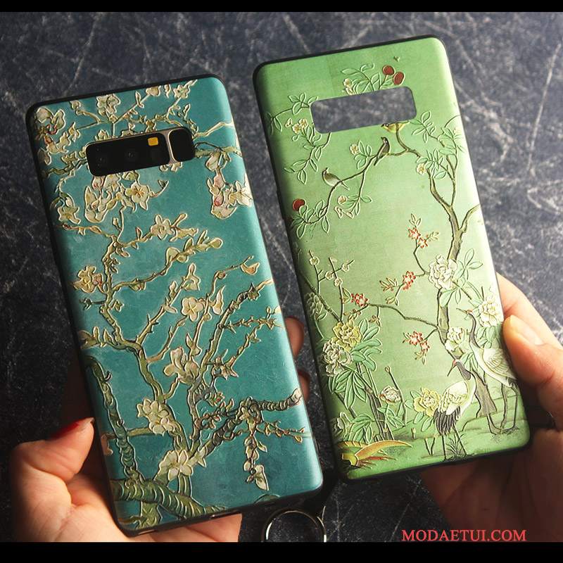 Futerał Samsung Galaxy Note 8 Torby Nowyna Telefon, Etui Samsung Galaxy Note 8 Miękki Anti-fall Zielony