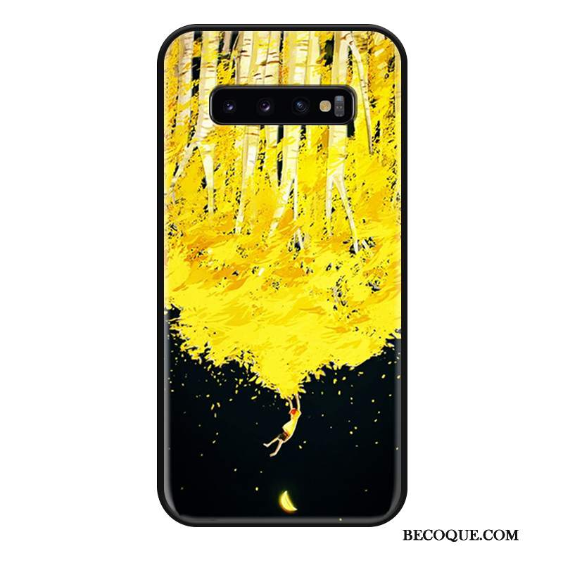 Futerał Samsung Galaxy S10 Kreatywne Żółty Anti-fall, Etui Samsung Galaxy S10 Ochraniacz Osobowośćna Telefon