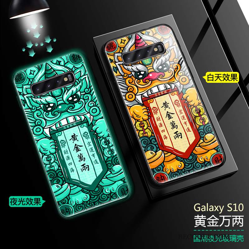 Futerał Samsung Galaxy S10 Silikonowe Szkło Tendencja, Etui Samsung Galaxy S10 Kreatywne Na Telefon Osobowość
