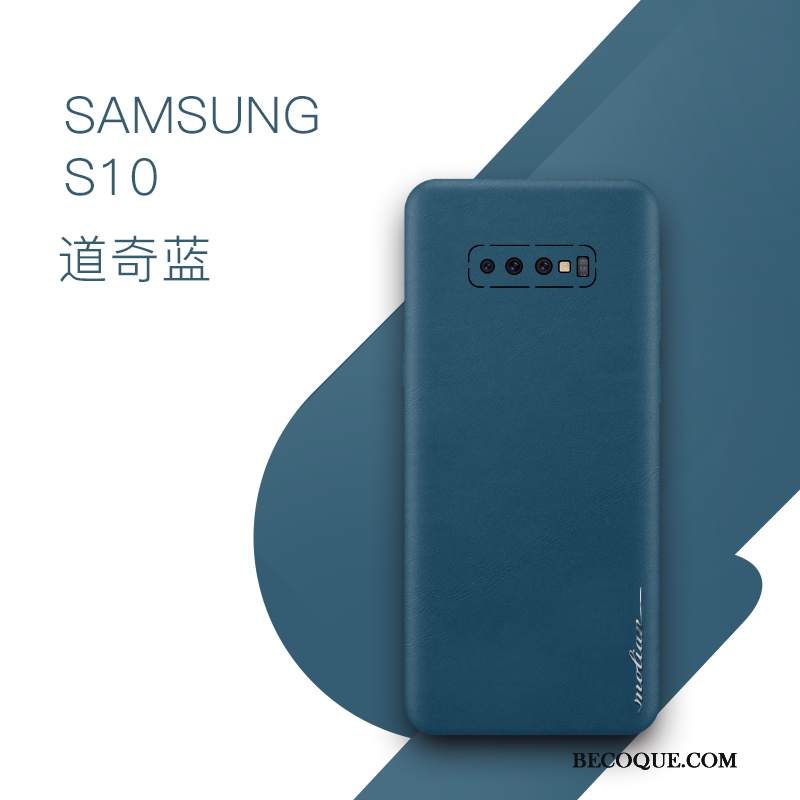 Futerał Samsung Galaxy S10 Torby Na Telefon Cienkie, Etui Samsung Galaxy S10 Ochraniacz Niebieski