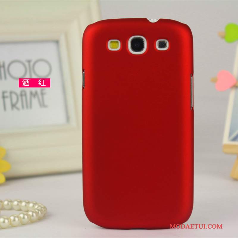 Futerał Samsung Galaxy S3 Ochraniacz Na Telefon Nubuku, Etui Samsung Galaxy S3 Czerwony Lekki I Cienki