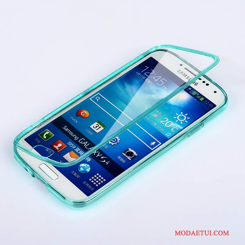 Futerał Samsung Galaxy S4 Miękki Przezroczysty Zielony, Etui Samsung Galaxy S4 Pokrowce Anti-fallna Telefon