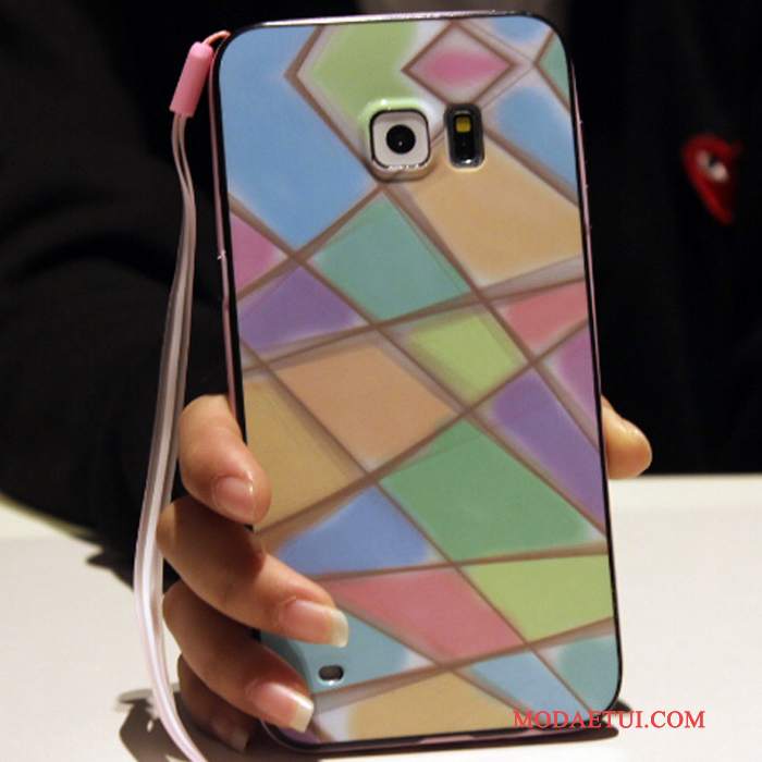Futerał Samsung Galaxy S6 Edge + Miękki Wiszące Ozdobyna Telefon, Etui Samsung Galaxy S6 Edge + Kolor Anti-fall